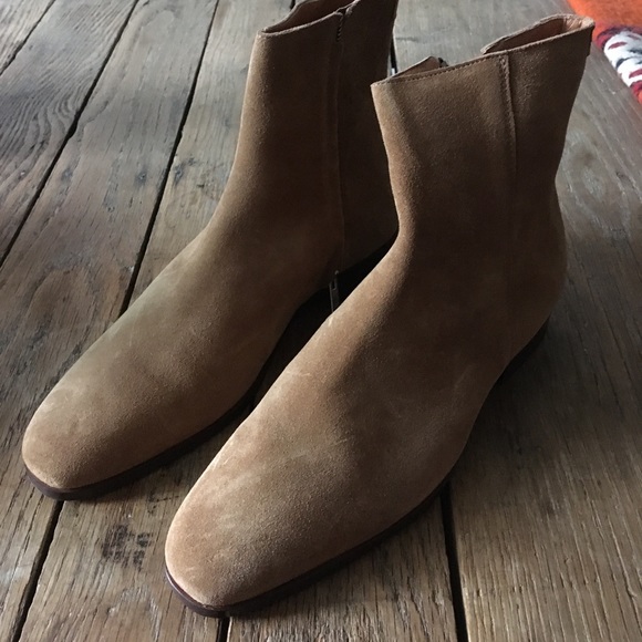 SANDRO Paris unworn suede ankle-zip boots - Picture 2 of 6